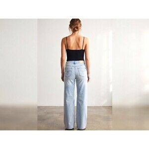 Judy Blue Retro Wide Light Wash High Rise Wide-Leg 5-Pocket Jeans 11/30